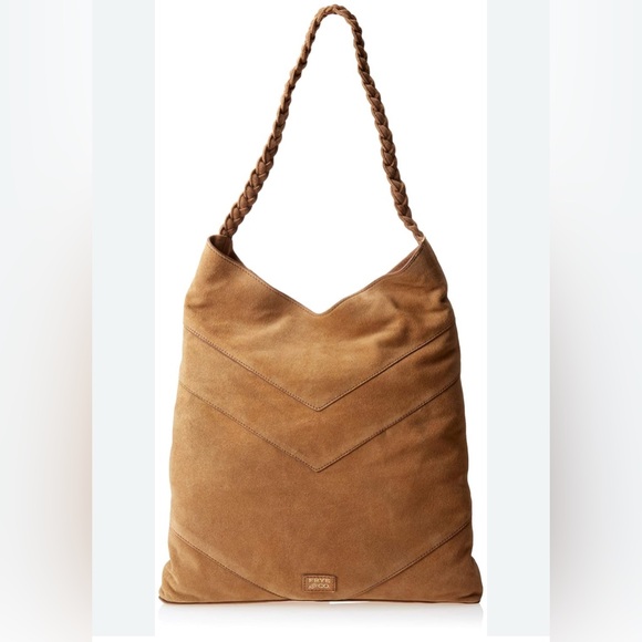 Frye & Co Caden large suede hobo bag - Picture 1 of 6